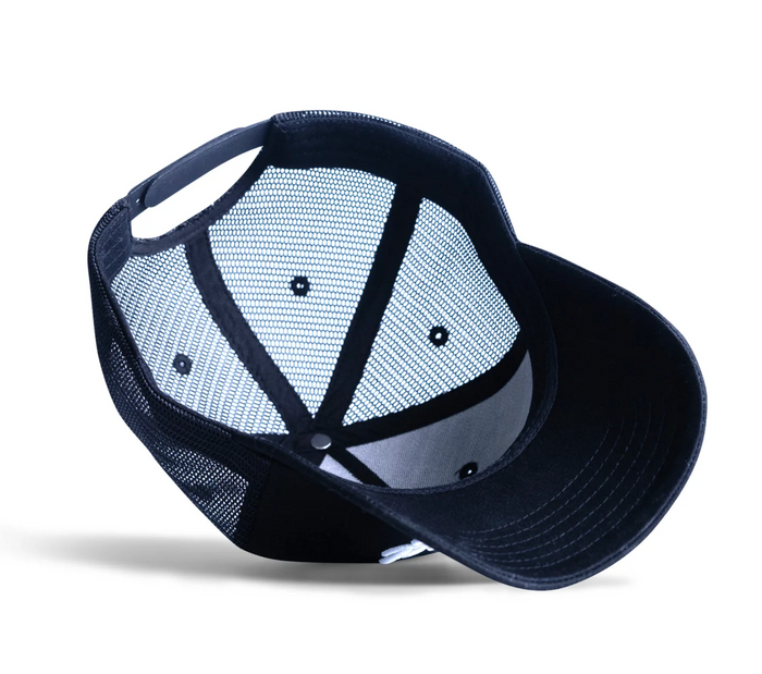 DAD GANG Black Mesh Back Trucker Hat