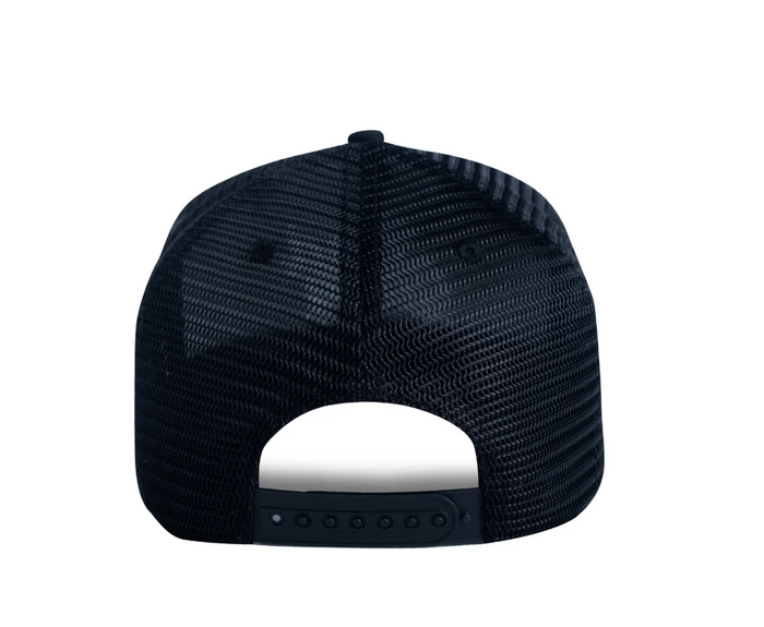 DAD GANG Black Mesh Back Trucker Hat