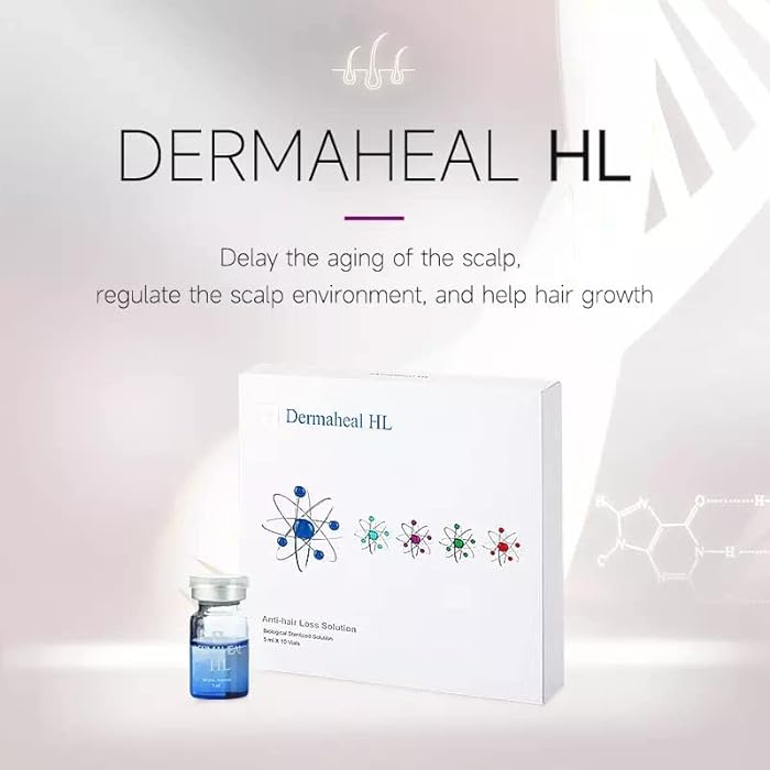 DERMAHEAL HL Meso Solution for Hair Loss | 10 x 5ml Vials for Hair Growth - SD Cosmetics Care