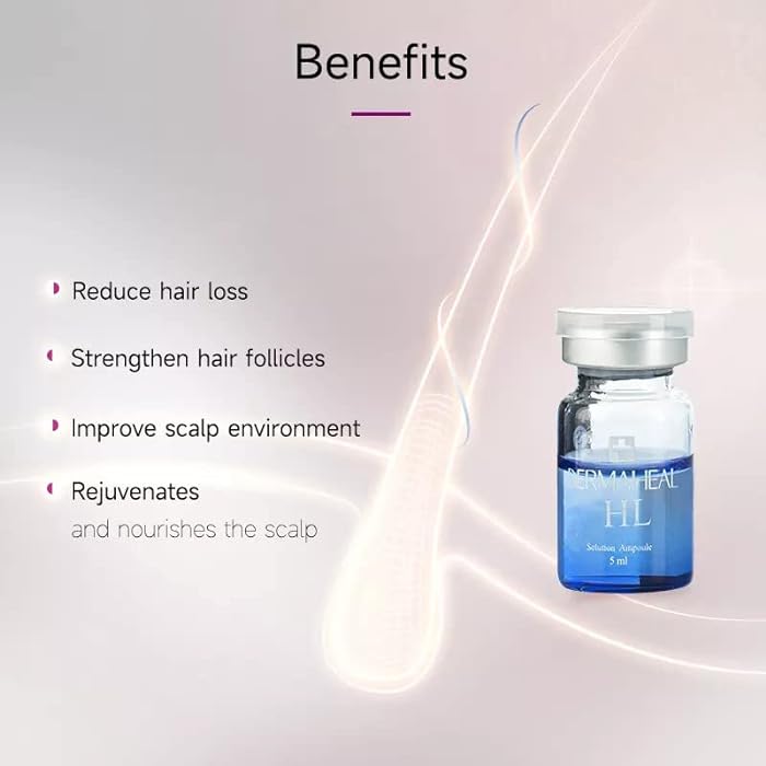 DERMAHEAL HL Meso Solution for Hair Loss | 10 x 5ml Vials for Hair Growth - SD Cosmetics Care