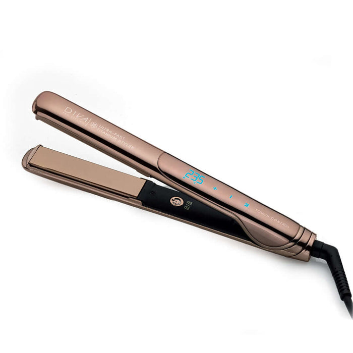 DIVA Pro Styling Ultra Fast Gold Titanium Styler - plaukų tiesintuvas