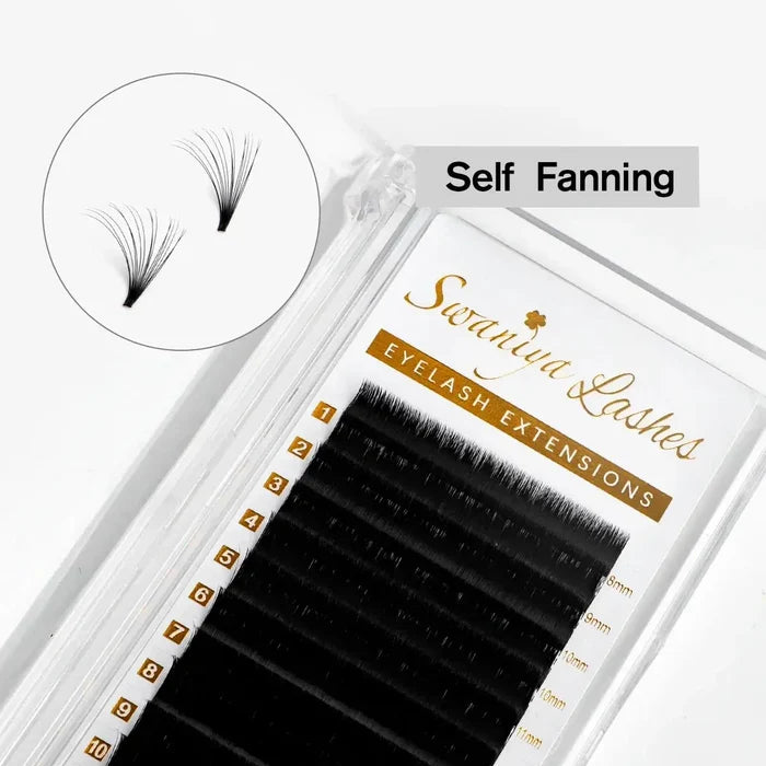 Easy Fanning Eyelashes| Swaniya Lashes
