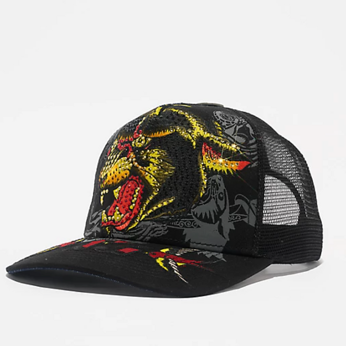 Ed Hardy PANTHER HEAD Trucker HAT