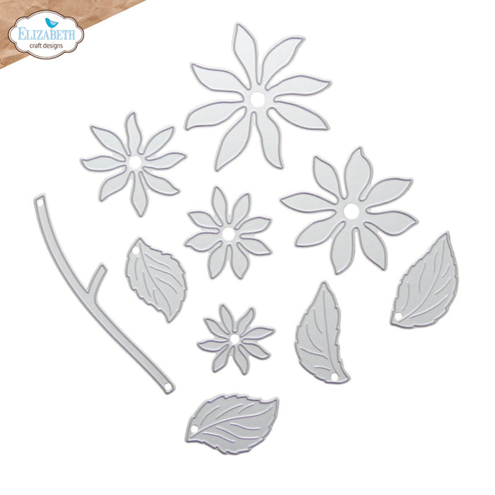 Elizabeth Craft - Metal Die - Dahlia. Available at Embellish Away located in Bowmanville Ontario Canada.