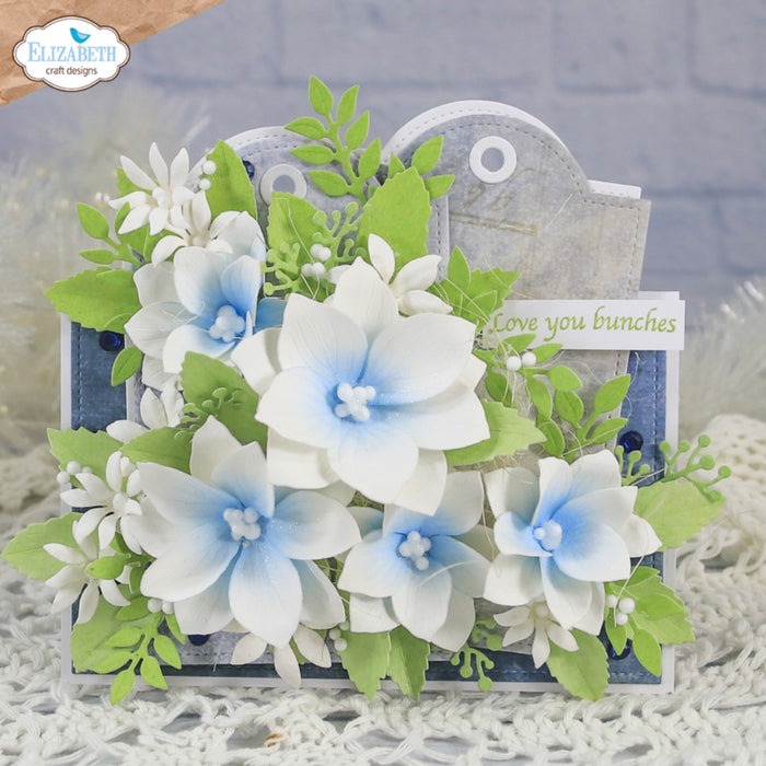 Elizabeth Craft - Metal Die - Lenten Rose. Available at Embellish Away located in Bowmanville Ontario Canada. Example by brand ambassador.