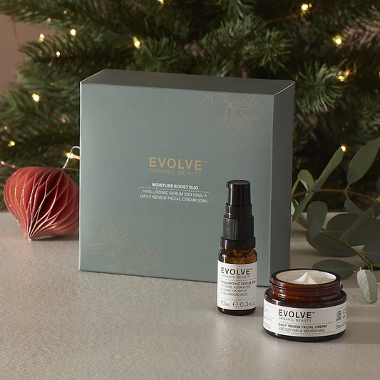 Evolve - Moisture Boost Duo. Daily Renew Facial Cream, 30 ml + Hyaluronic Serum 200 10 ml