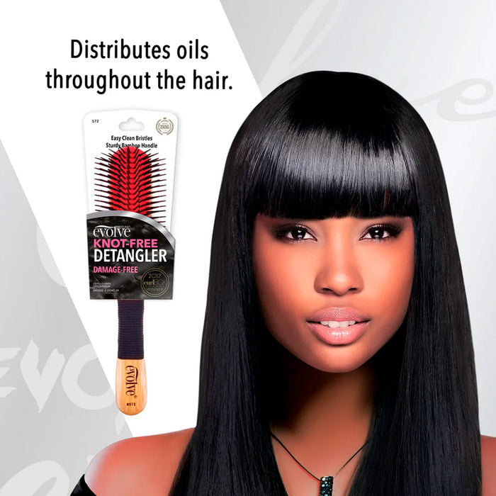 Evolve Knot Free Detangler Brush 9 Rows