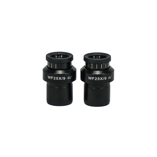 Eyepiece Field of View Dia. 9mm 25X Adjustable Eyepiece (Pair Dia. 30/FN9), SKU SZ05023721, three quarter front view