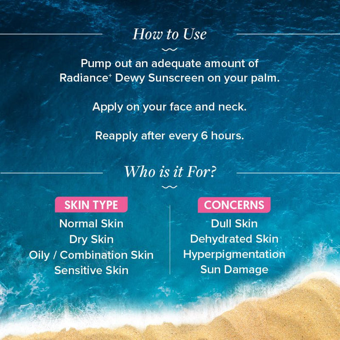 FREEBIE Radiance+ Dewy Sunscreen, 50g