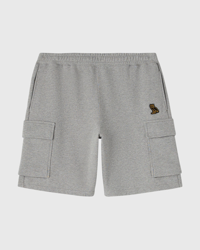 French Terry Cargo Short - Heather Grey