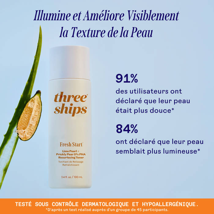 Three Ships-Fresh Start Lime Pearl + Prickly Pear 5% PHA Resurfacing Treatment-Skincare-628110639127_3_Stats__FRENCH-The Detox Market |