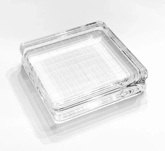 Gina K. Designs - Acrylic Block - Comfort Blocks - Medium Square. Lighter weight acrylic. Available at Embellish Away located in Bowmanville Ontario Canada.