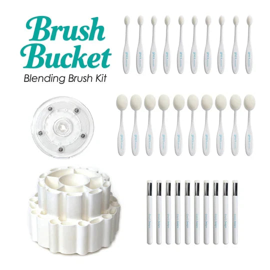 Gina K. Designs - Tool - Brush Bucket Blending Brush - KIT. Available at Embellish Away located in Bowmanville Ontario Canada.