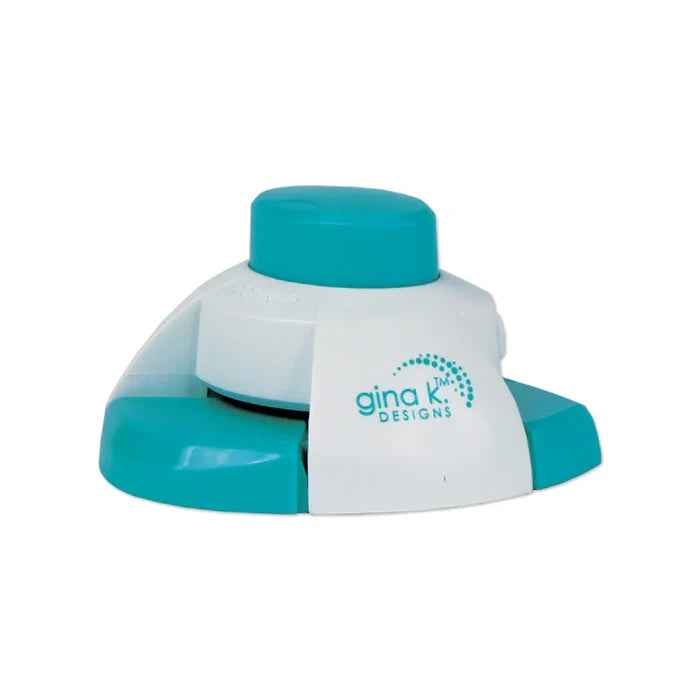 Gina K. Designs - Tool - Corner & Notch Punch. Create round corners and notches! Available at Embellish Away located in Bowmanville Ontario Canada.