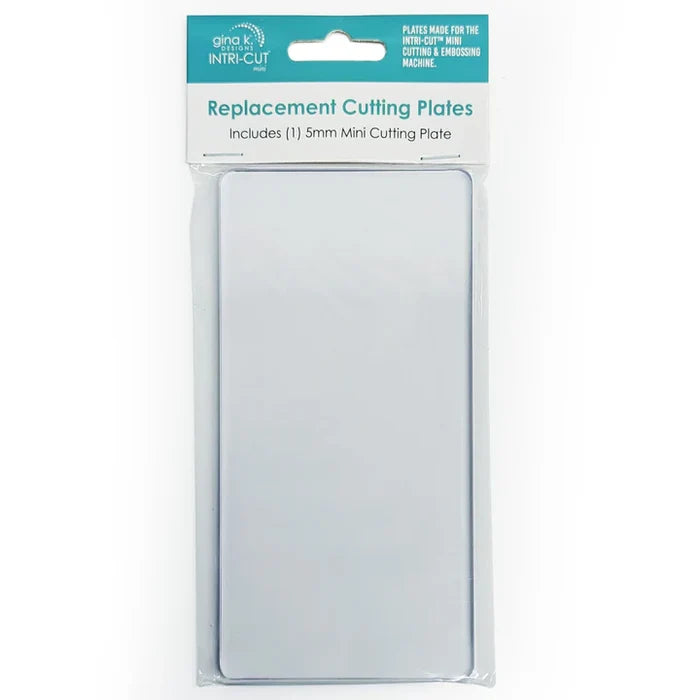 Gina K. Designs - Tool - Intri-Cut Mini Replacement Cutting Plate - 5mm Platform. 1 Clear 5mm Platform (3.25" x 6.5") Available at Embellish Away located in Bowmanville Ontario Canada.