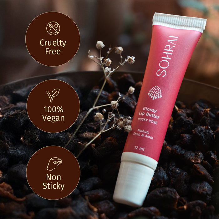 Glossy Lip Butter - Dusky Rose