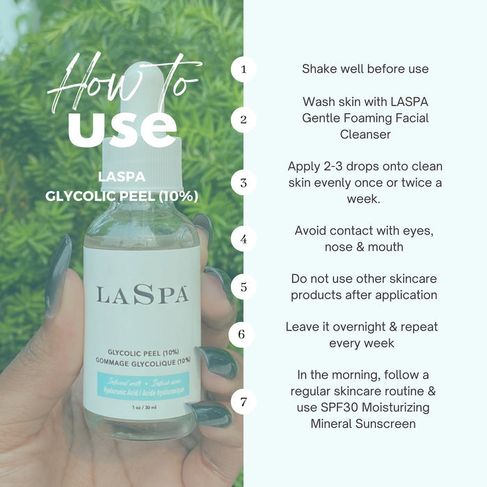 LASPA Naturals-Glycolic Peel-Skincare-GlycolicDropper5-The Detox Market |