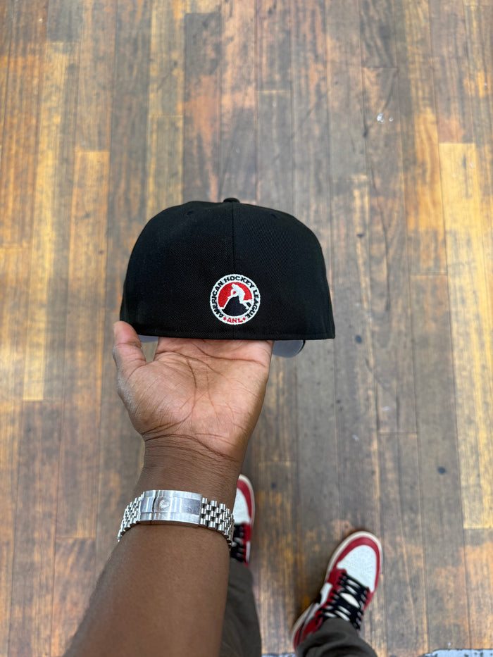 Grand Rapid Griffins All Black AHL 5950 Fitted