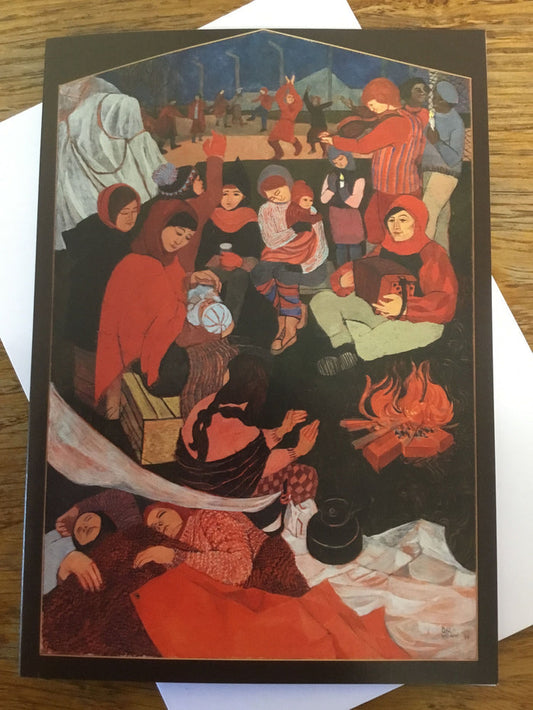 'Greenham Peace Vigil' Greetings Card by Claudia Williams