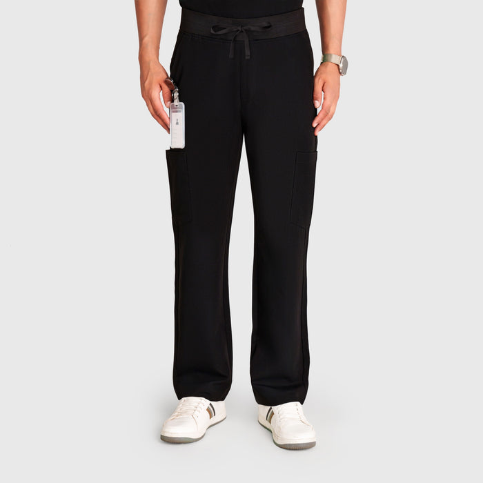 Grid Eight-Pocket Cargo Scrub Pant