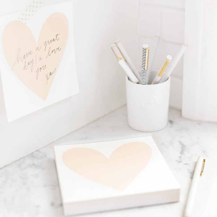 Heart Desk Notepad