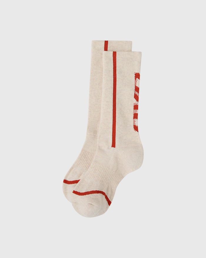 Heather Runner Socks - Cream