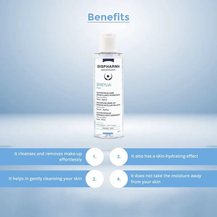 Isispharma Sensylia Aqua Moisturising Make-up Removing Micellar 250ml