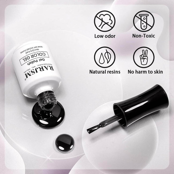 Rarjsm® Jelly black gel nail polish transparent gel polish colors