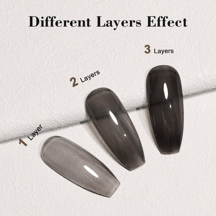 Rarjsm® Jelly black gel nail polish transparent gel polish colors