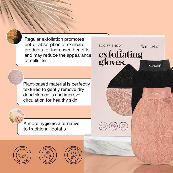 Kitsch Exfoliating Gloves 2 pcs Set