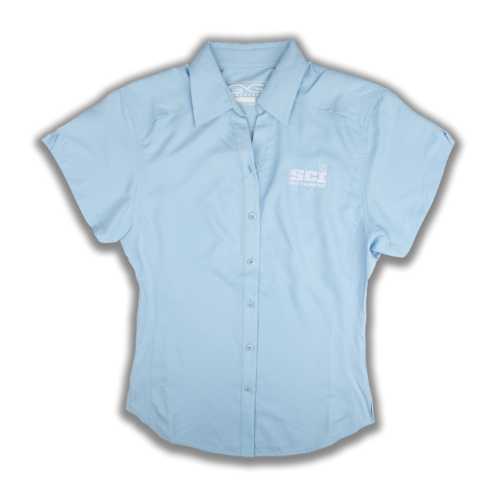 Ladies Short Sleeve Buttondown