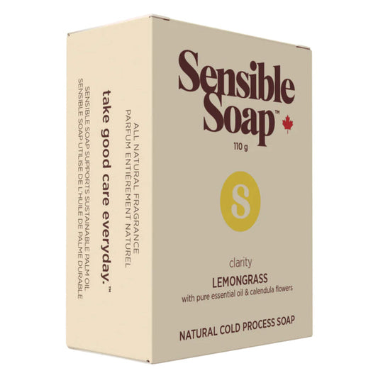 Box of Sensible Co. Lemongrass Bar Soap 110g