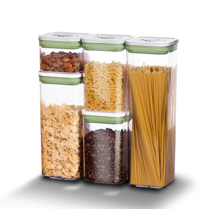 linoroso Food Storage Containers with Date Recording Lids-5 Pieces Set - Linoroso