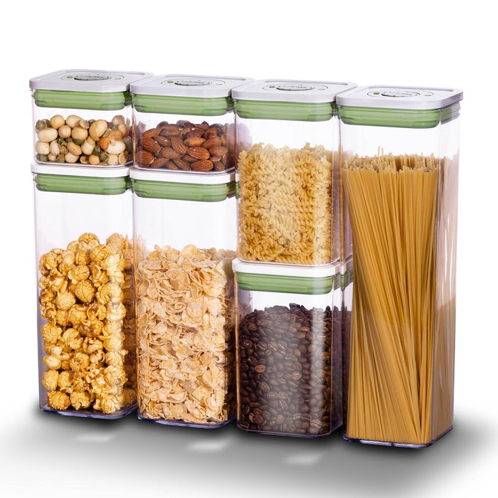 linoroso Food Storage Containers with Date Recording Lids-7 Pieces Set - Linoroso