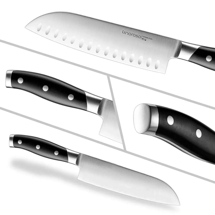 Linoroso Santoku Knife 7 inch -Classic Series - Linoroso