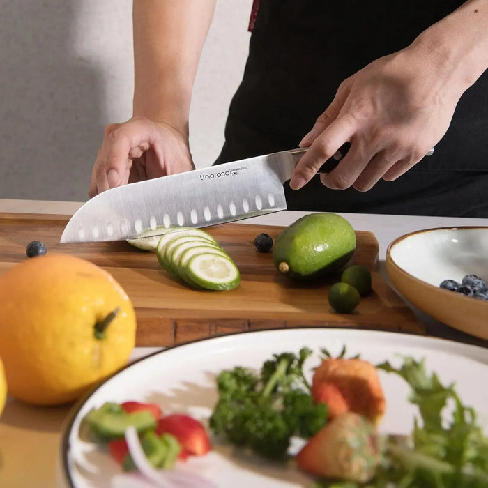 Linoroso Santoku Knife 7 inch -Classic Series - Linoroso