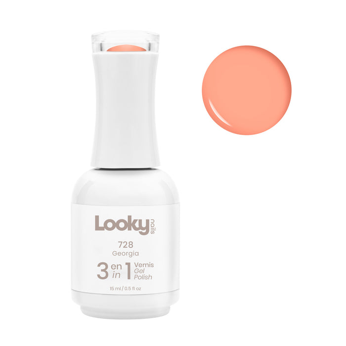 Looky Vernis Gel 3 en 1 #728 Georgia (Collection Sunset)