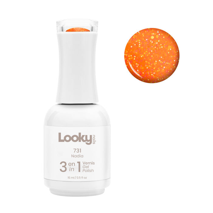 Looky Vernis Gel 3 en 1 #731 Nadia (Collection Sunset)