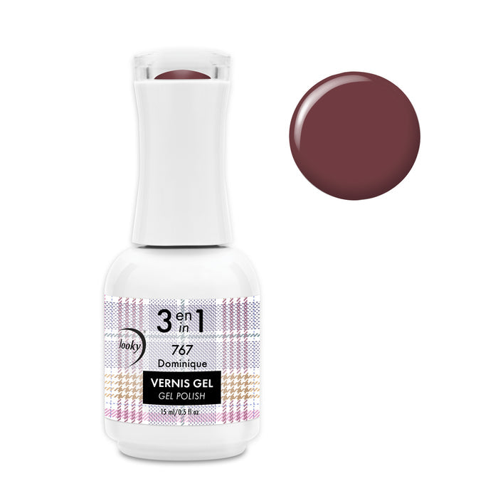 Looky Vernis Gel 3 en 1 #767 Dominique (Collection Automne)