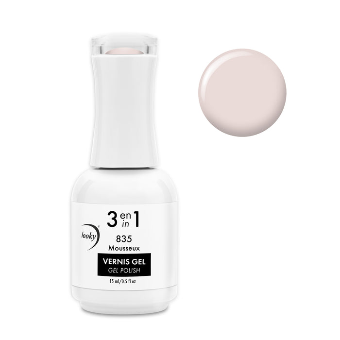Looky Vernis Gel 3 en 1 #835 Mousseux (Collection Happy Birthday)