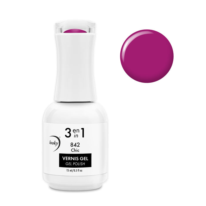 Looky Vernis Gel 3 en 1 #842 Chic (Collection Happy Birthday)