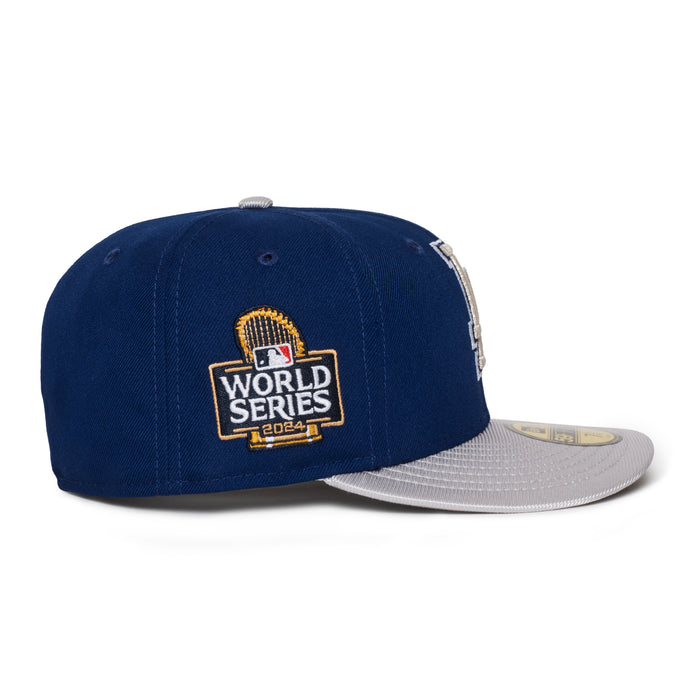 Los Angeles Dodgers Dark Royal & Metallic 2024 World Series Grey uv