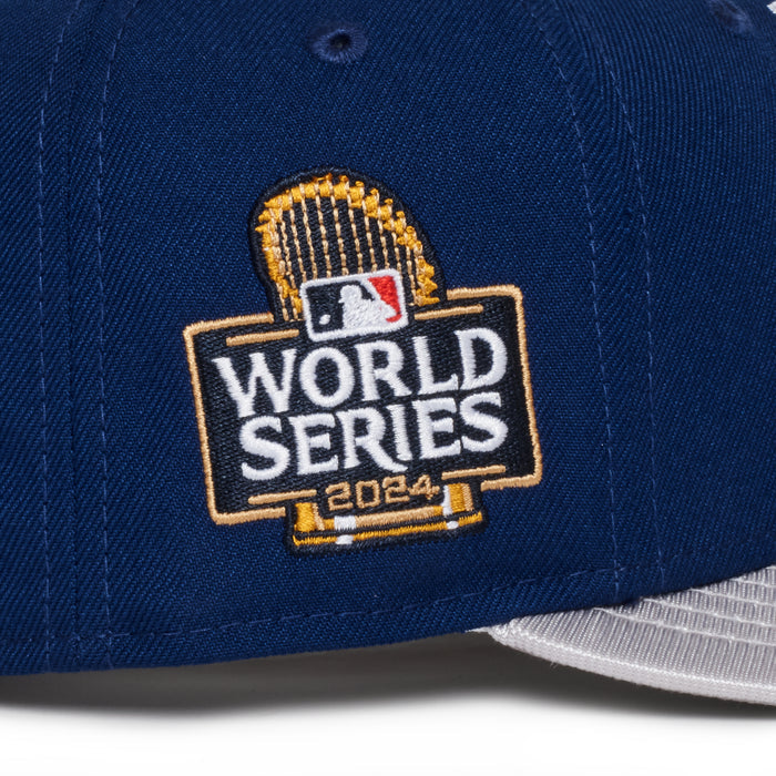 Los Angeles Dodgers Dark Royal & Metallic 2024 World Series Grey uv
