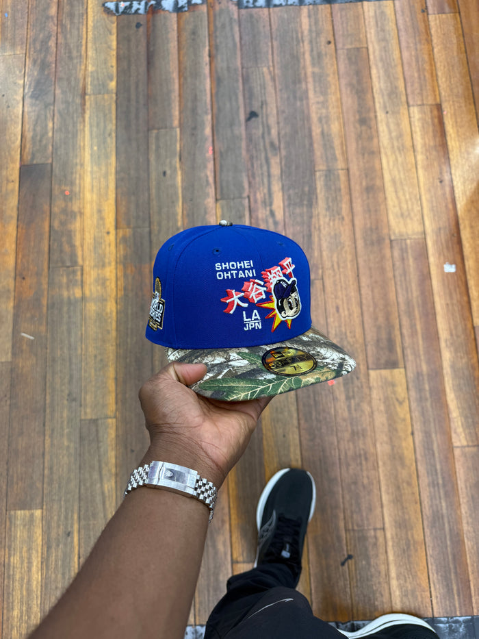 Los Angeles Dodgers Royal Blue and Real Tree OHTANI 2024 World Series