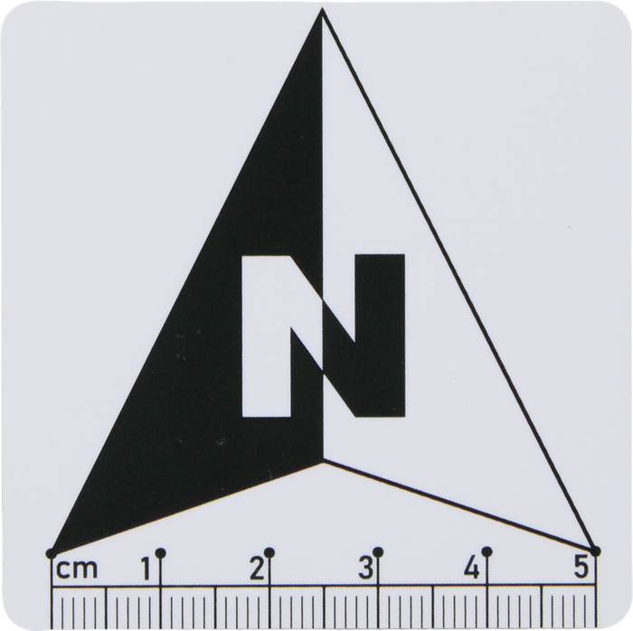 Low Gloss Double-Sided Scale Yes Double-Sided PVC Photography Scale with Compass Pattern (5cm) CT20051306