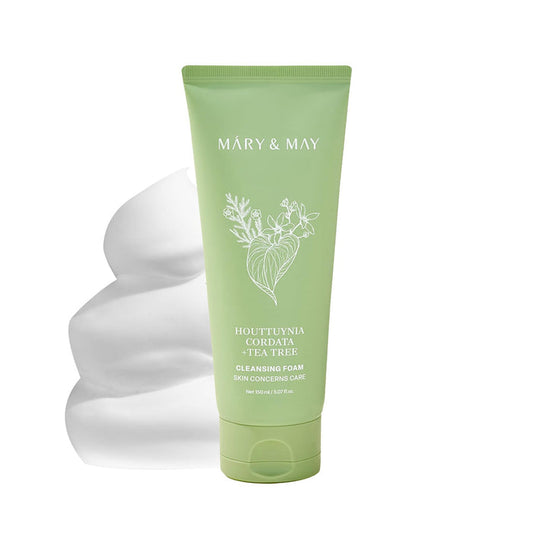 MARY&MAY Houttuynia Cordata + Tea Tree Cleansing Foam - valomosios veido putos