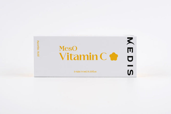 Elevate your skincare with Medisco Meso Vitamin C Microneedling Booster Serum 4ml, filled with pure Ascorbic Acid to enhance skin health. This serum synergizes perfectly with Medisco Glutathione, Medisco SkinBooster, Meso solution, and is a great addition to Meso Solutions for Hair & Skin.