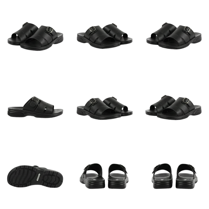 MEN SLIPPER MG-8603 BLACK