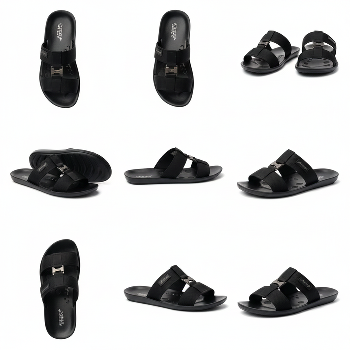 MEN SLIPPER MG 9009 BLACK