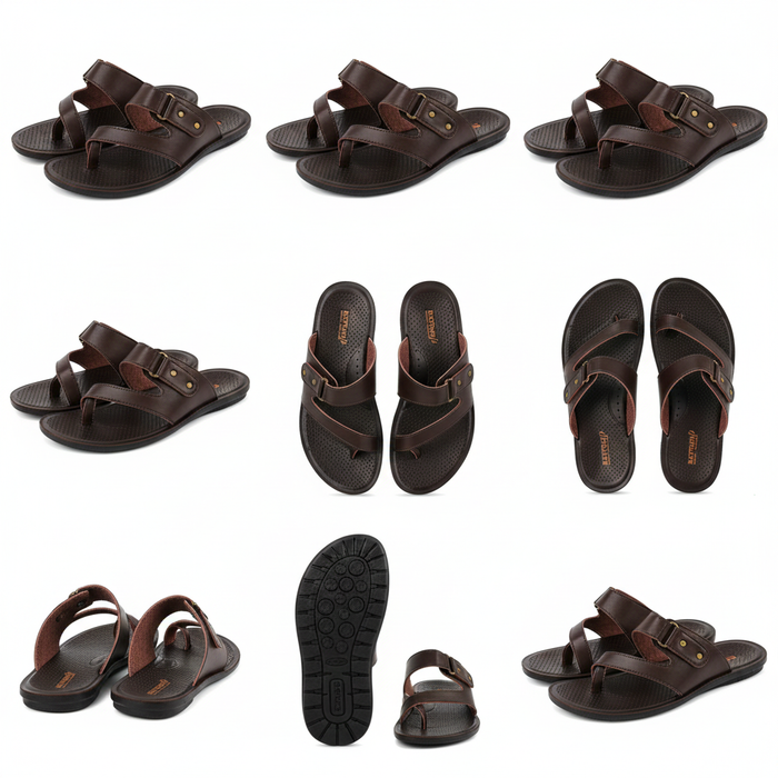 MEN SLIPPER MP-4107 BROWN